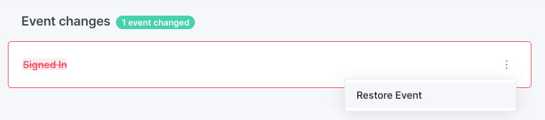 Restore item from archive from the branch review screen